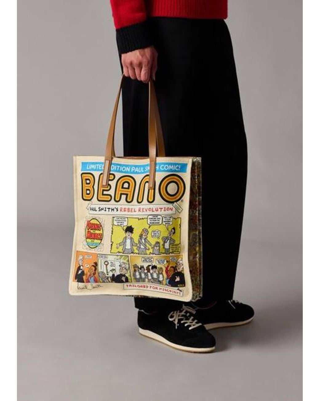 Paul Smith + Beano Yellow 'Comic Strip' Print Tote Bag