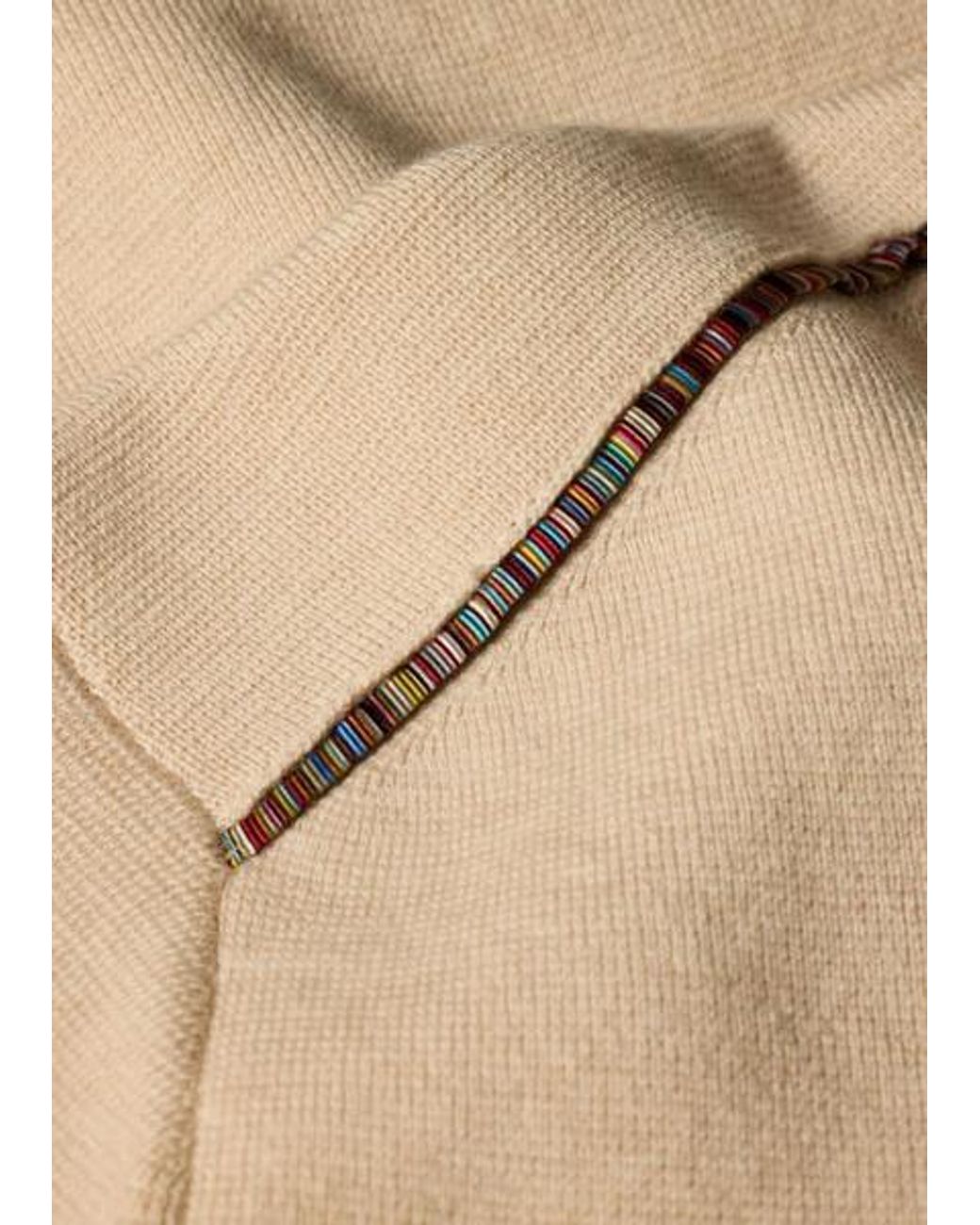 Paul Smith Natural Merino-Cotton Patch-Pocket Cardigan for men