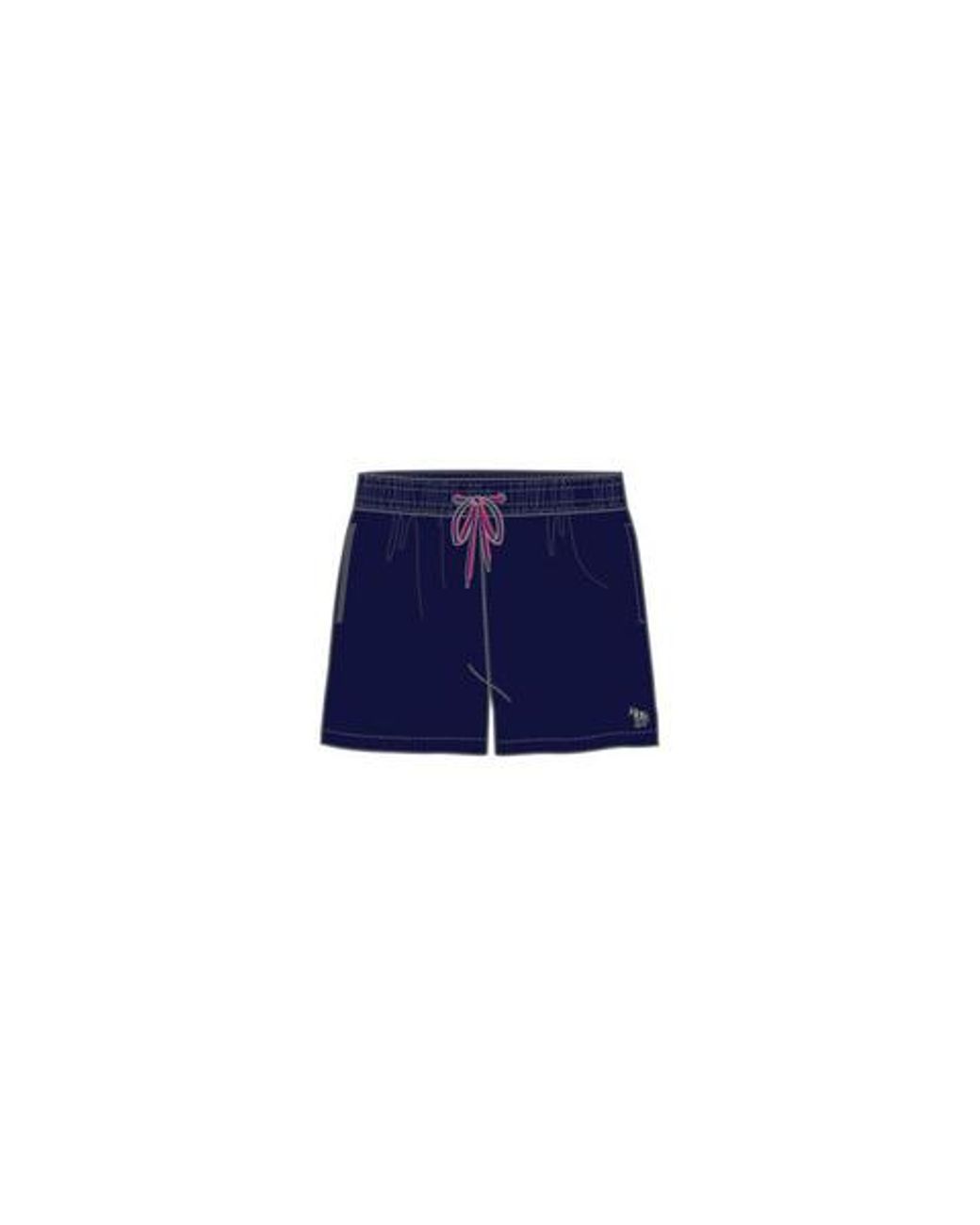 Paul Smith Black Zebra Logo Swim Shorts for men