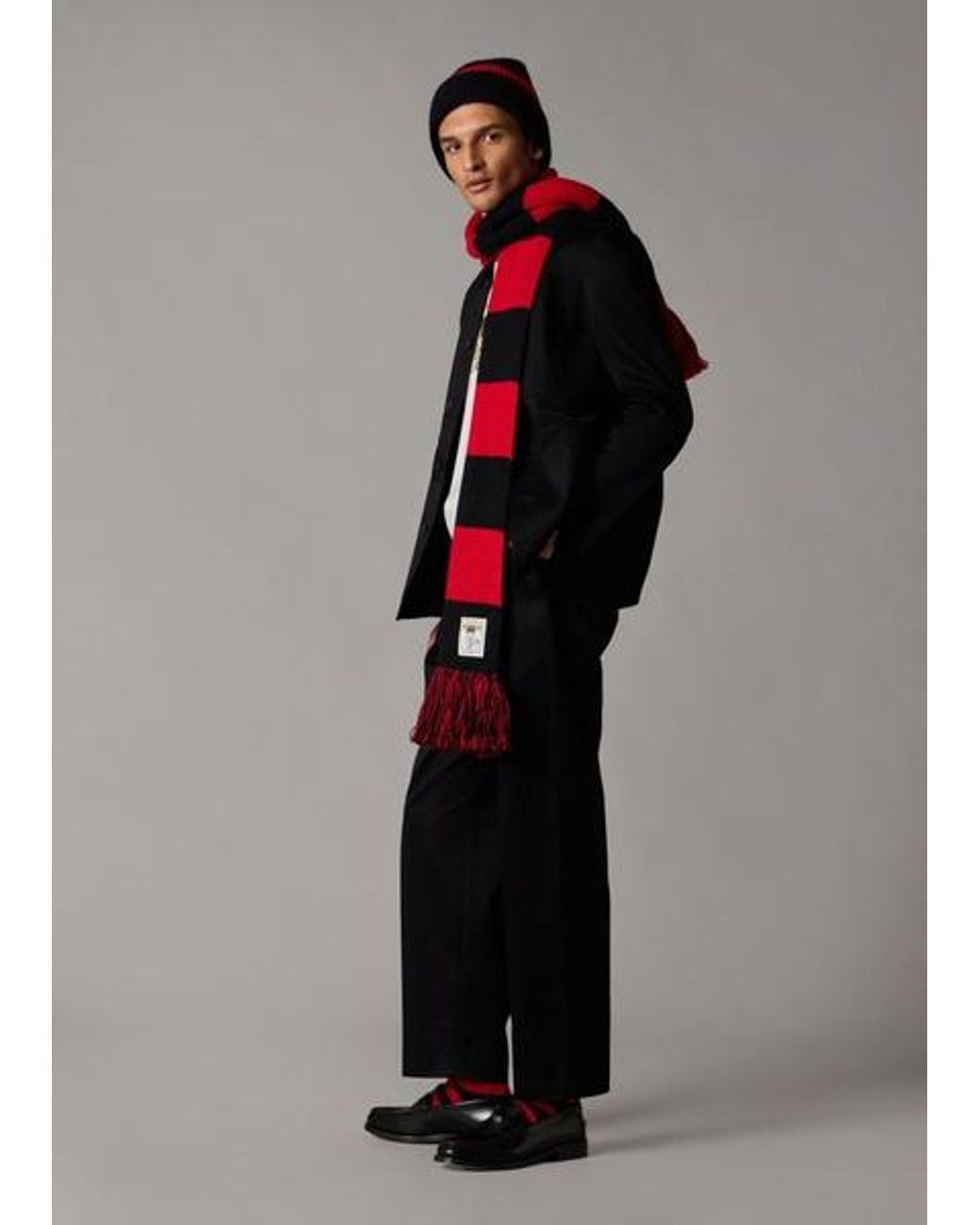 Paul Smith + Beano Red Stripe Scarf for men