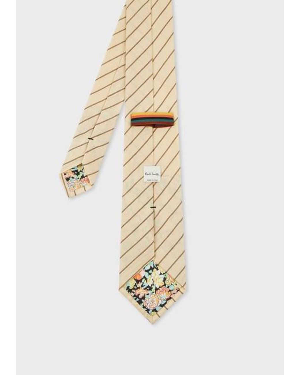 Paul Smith White Ecru And 'Shirting Stripe' Tie for men