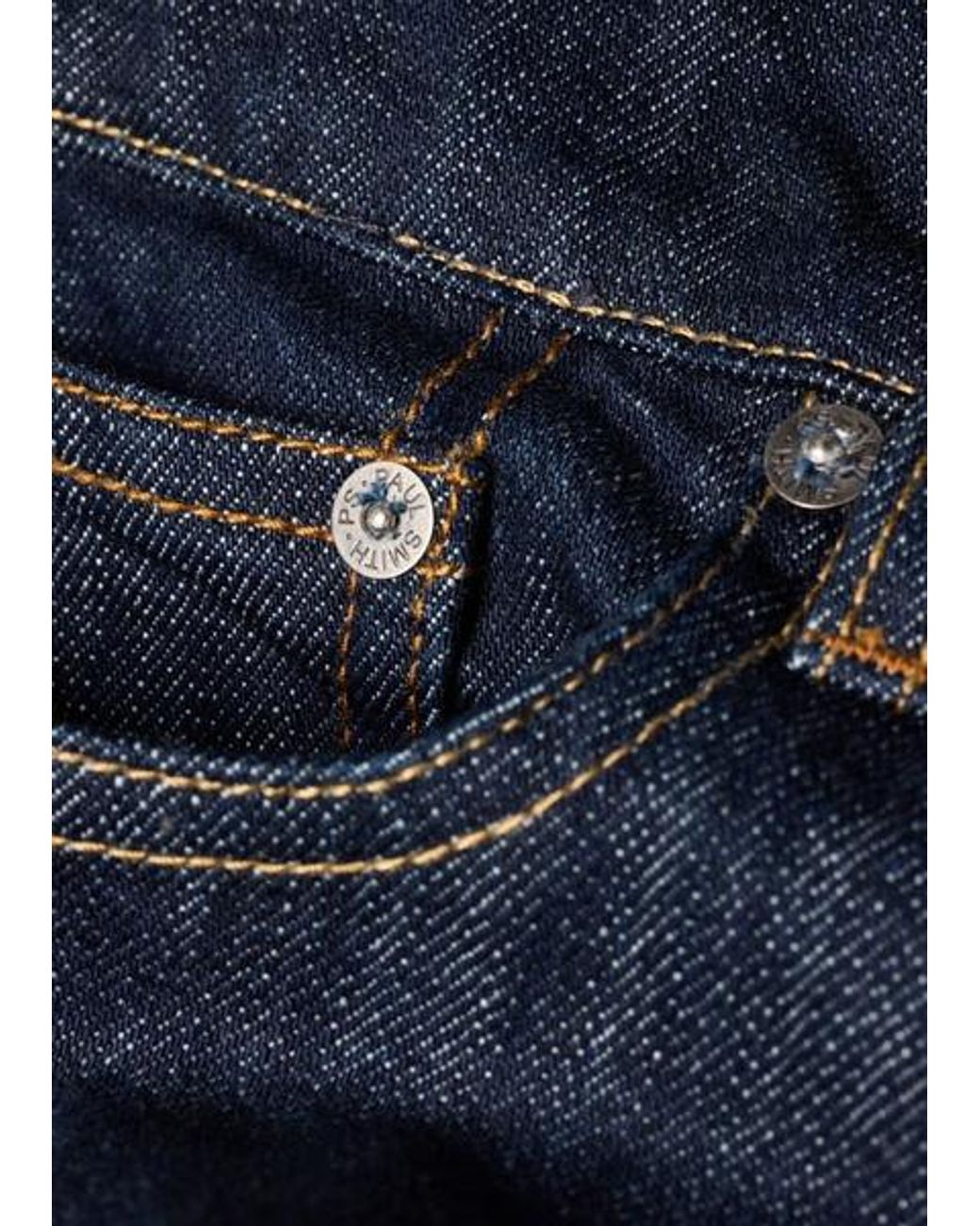 Paul Smith Blue Relaxed-Fit 'Organic Authentic Twill' Jeans for men