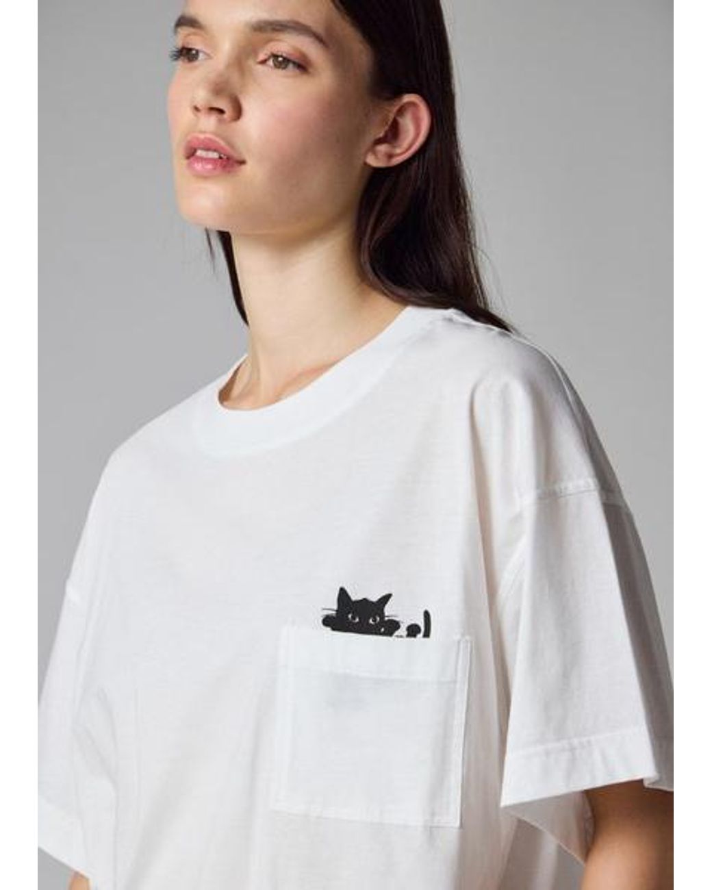 Paul Smith White Organic Cotton 'Cat' T-Shirt