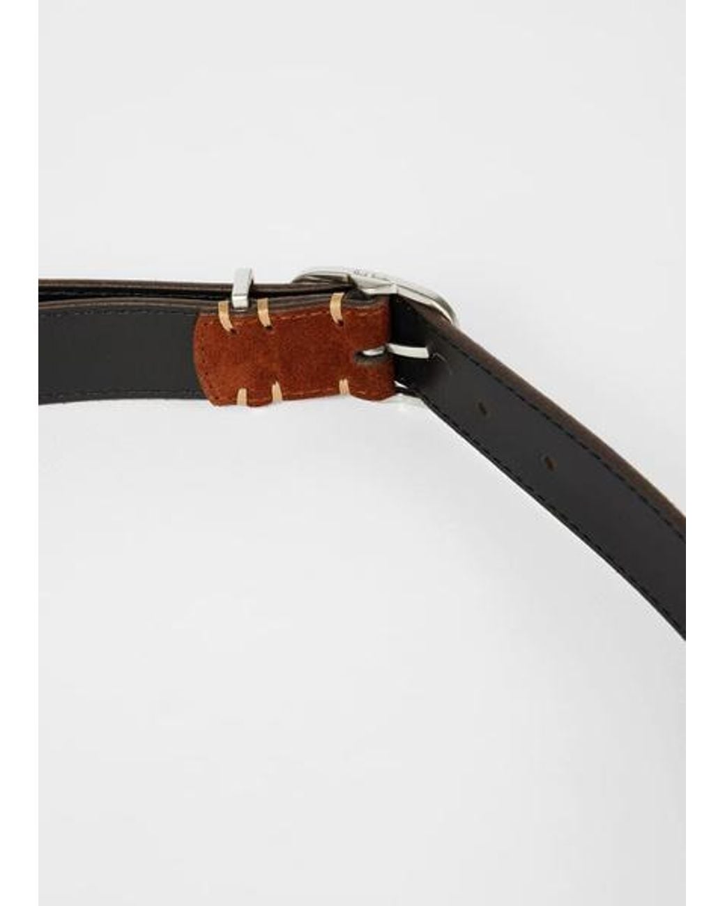 Paul Smith Brown Suede Belt for men