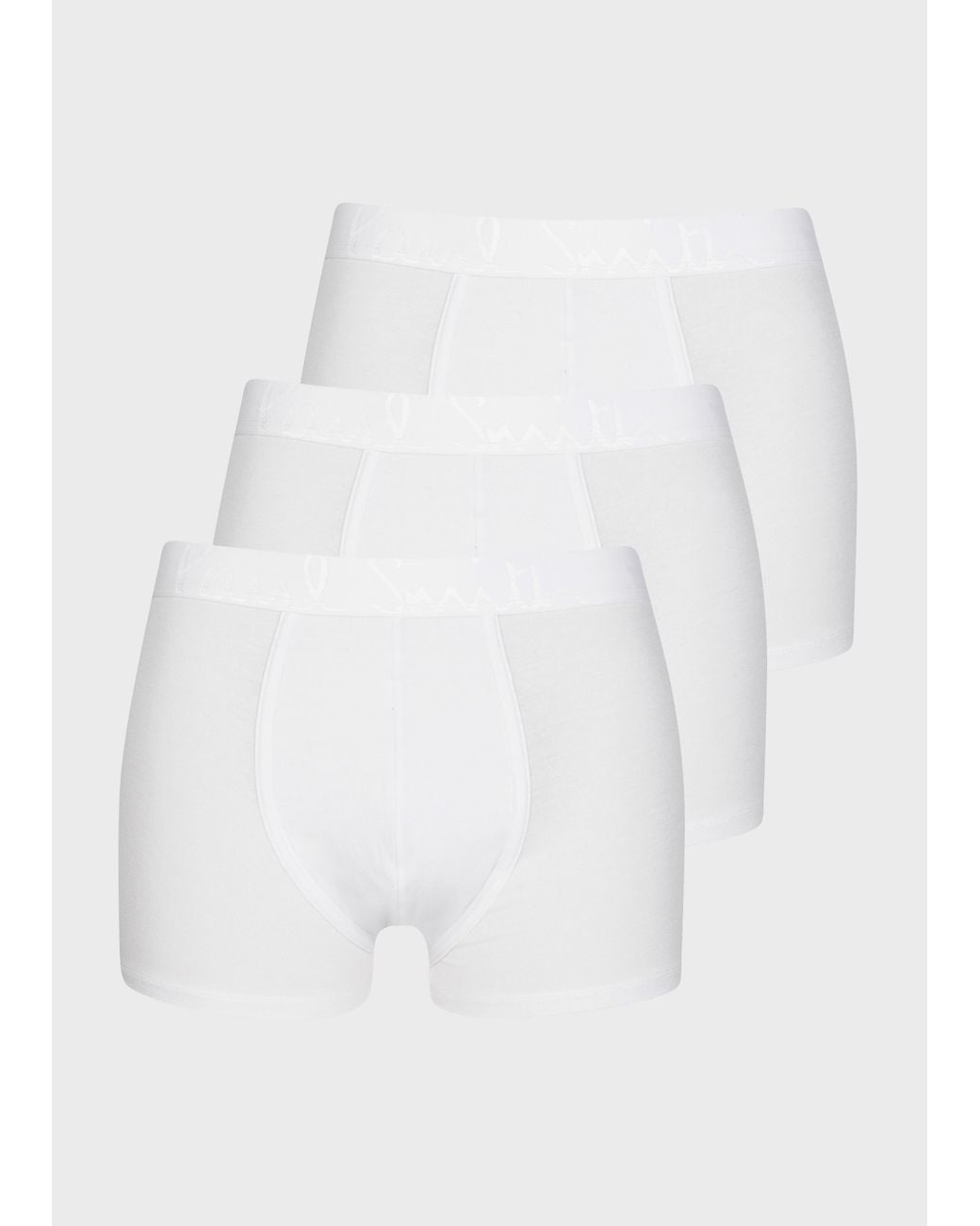 Paul Smith White Comfort Boxer Briefs Three Pack for men