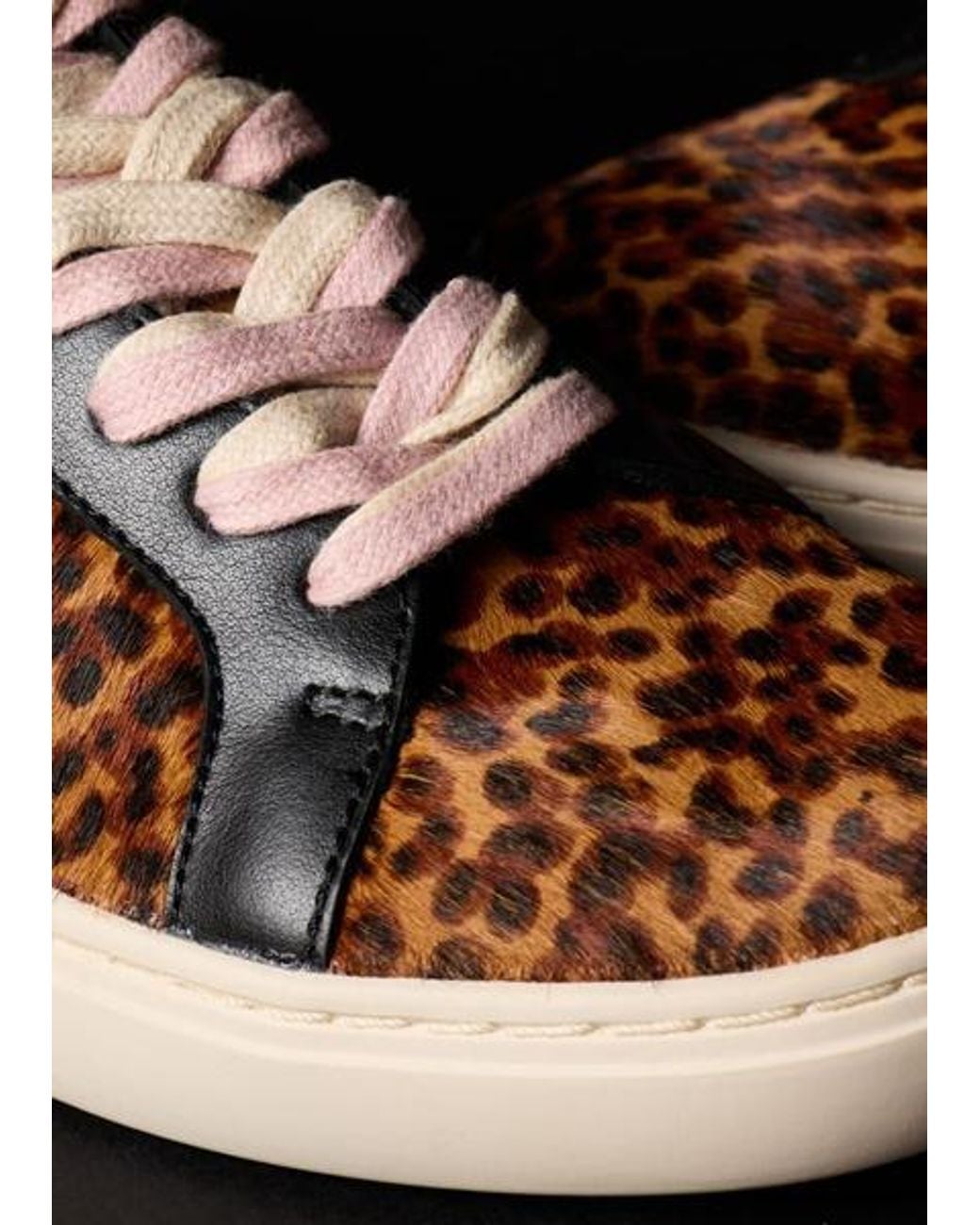 Paul Smith Brown 'Lapin' Leopard Trainers