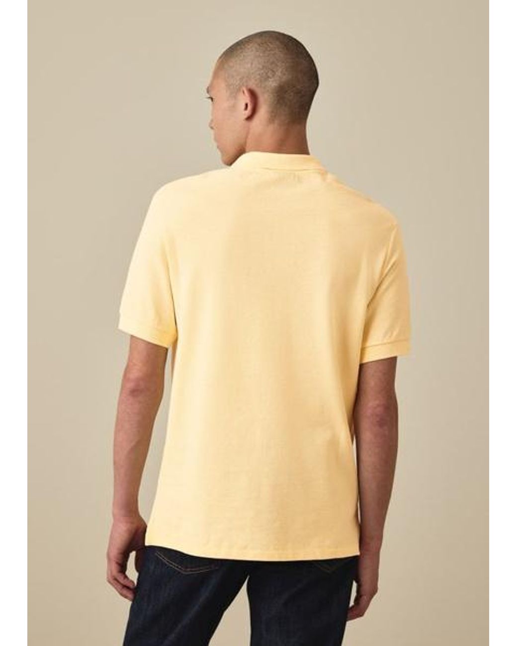 Paul Smith Yellow Pale Organic Cotton Zebra Polo Shirt for men