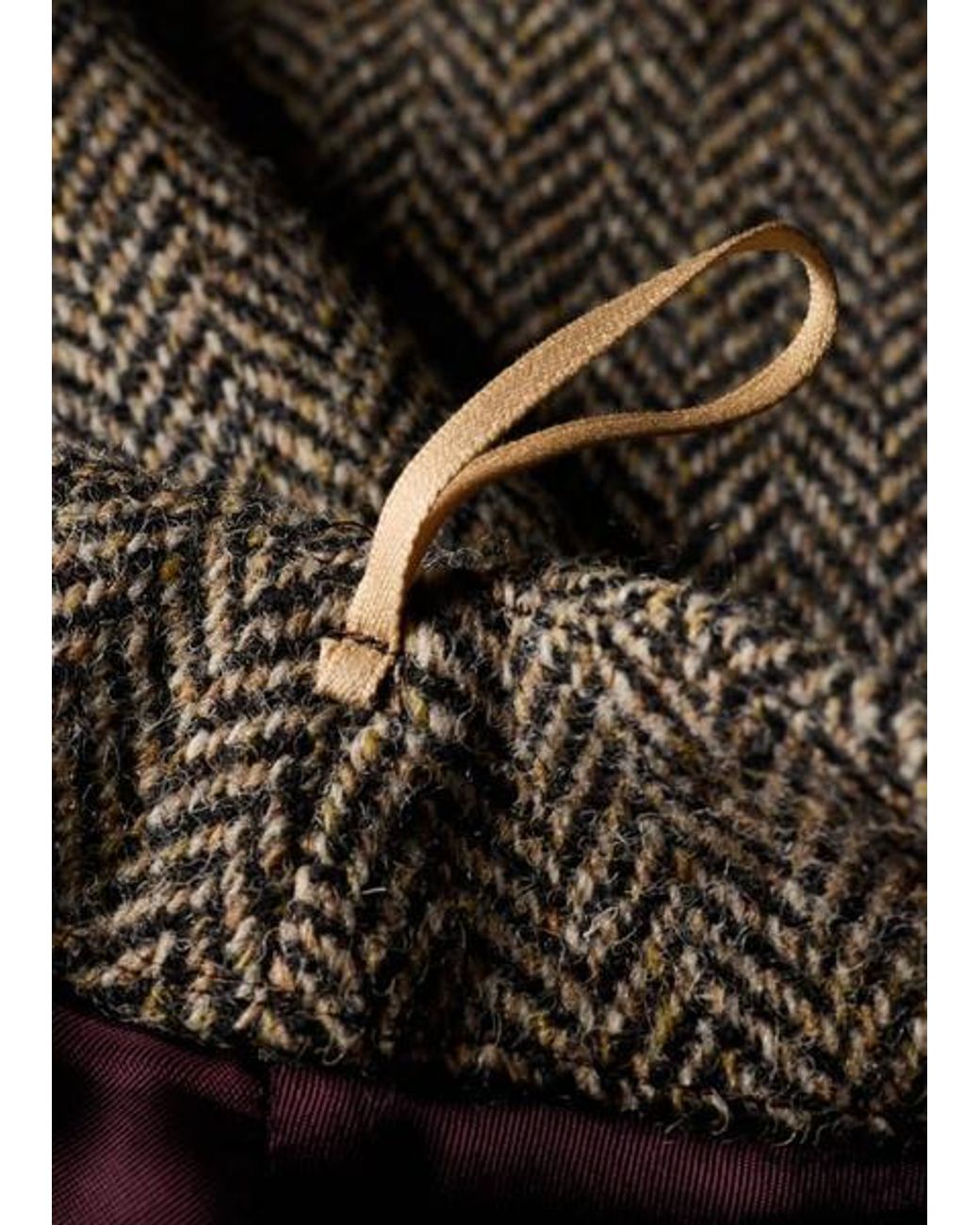 Paul Smith Natural Herringbone Mini Skirt
