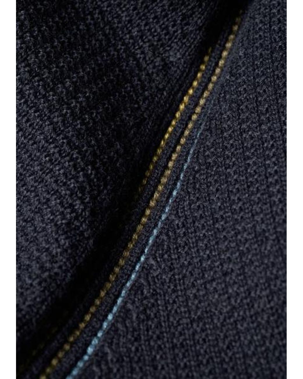 Paul Smith Blue Textured-Cotton Raglan Sweater for men