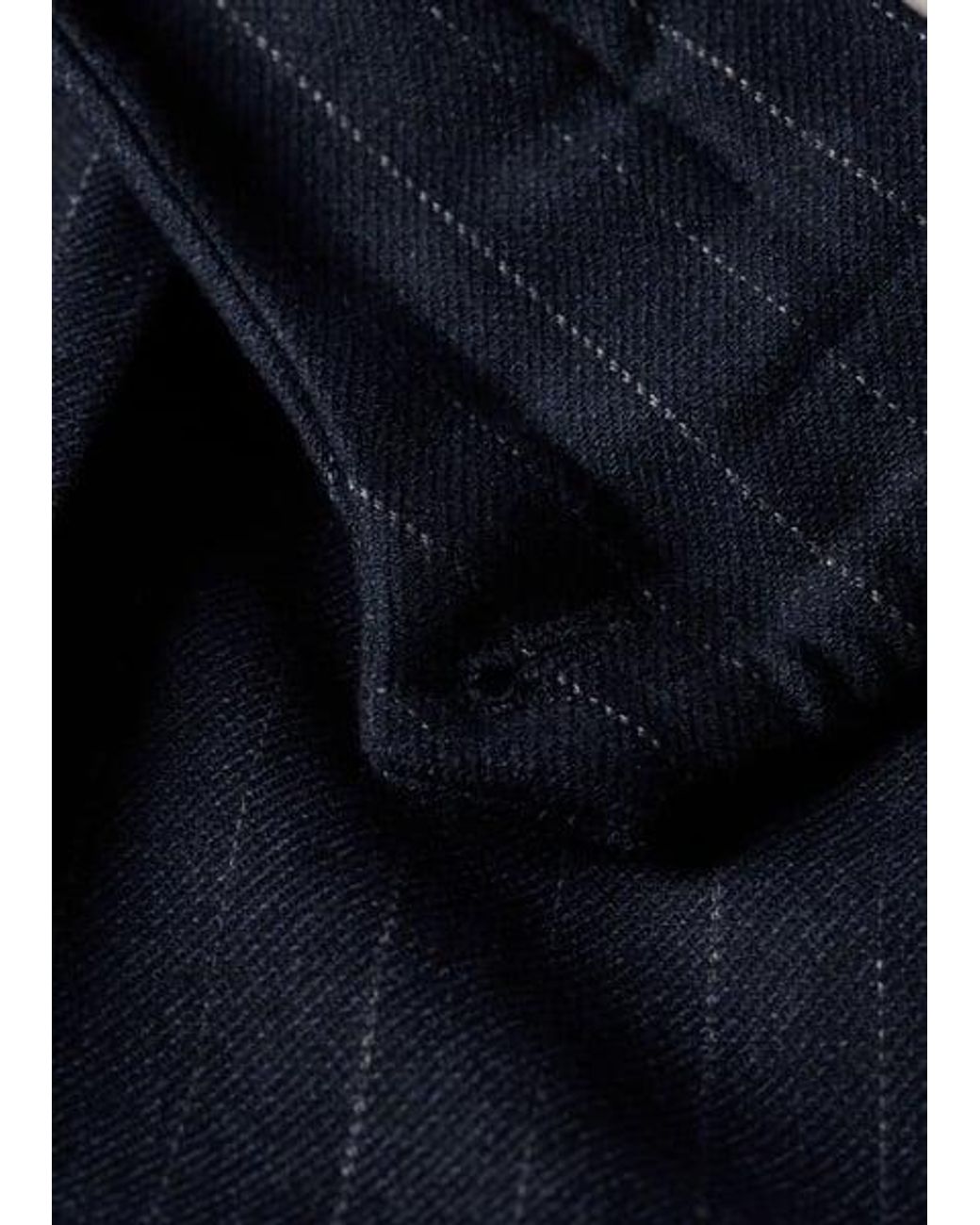 Paul Smith Blue Chalk Stripe Wool-Blend Wide-Leg Trousers