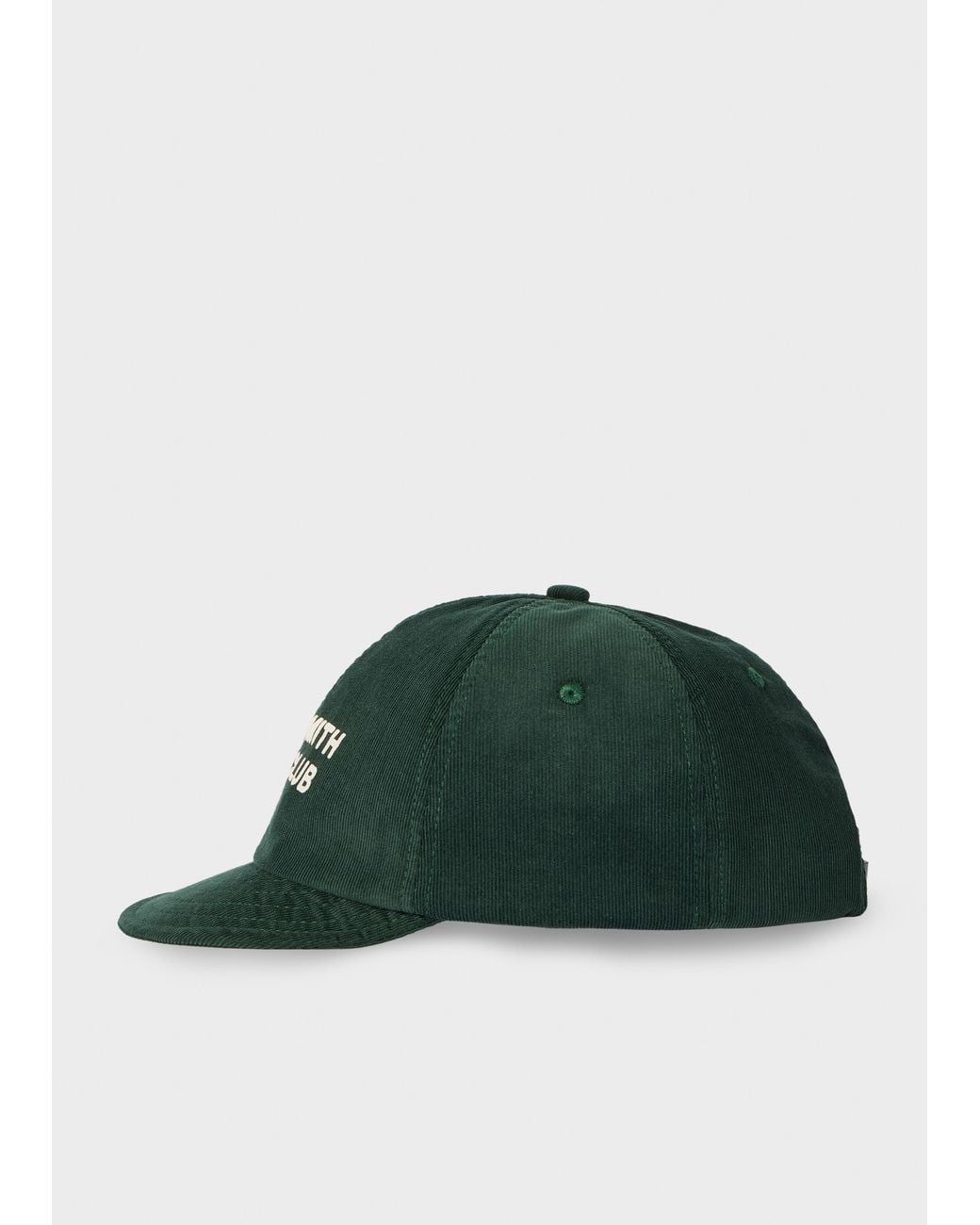 Paul Smith Green 'Book Club' Corduroy Cap for men
