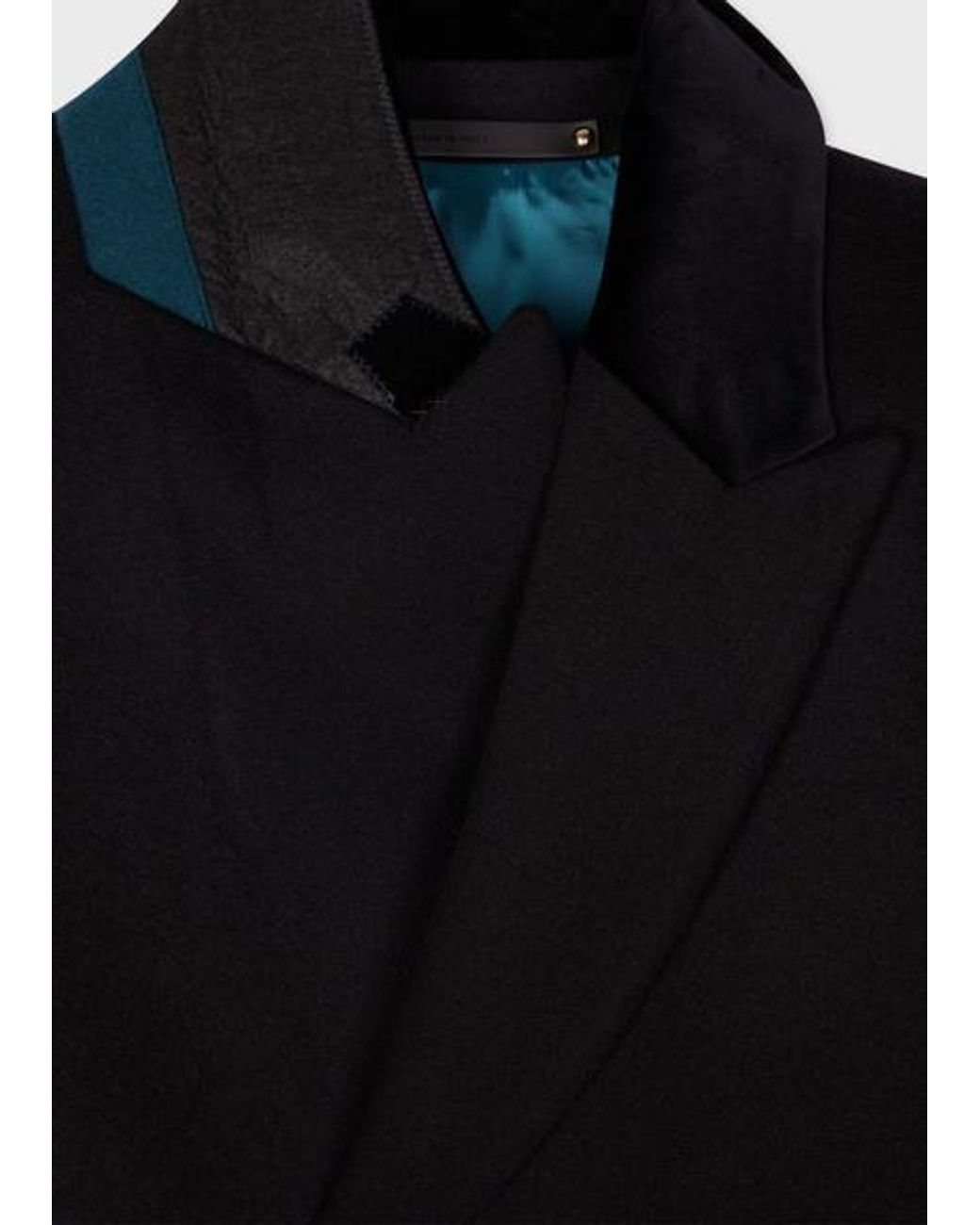 Paul Smith Black Wool-Cashmere Epsom Coat for men