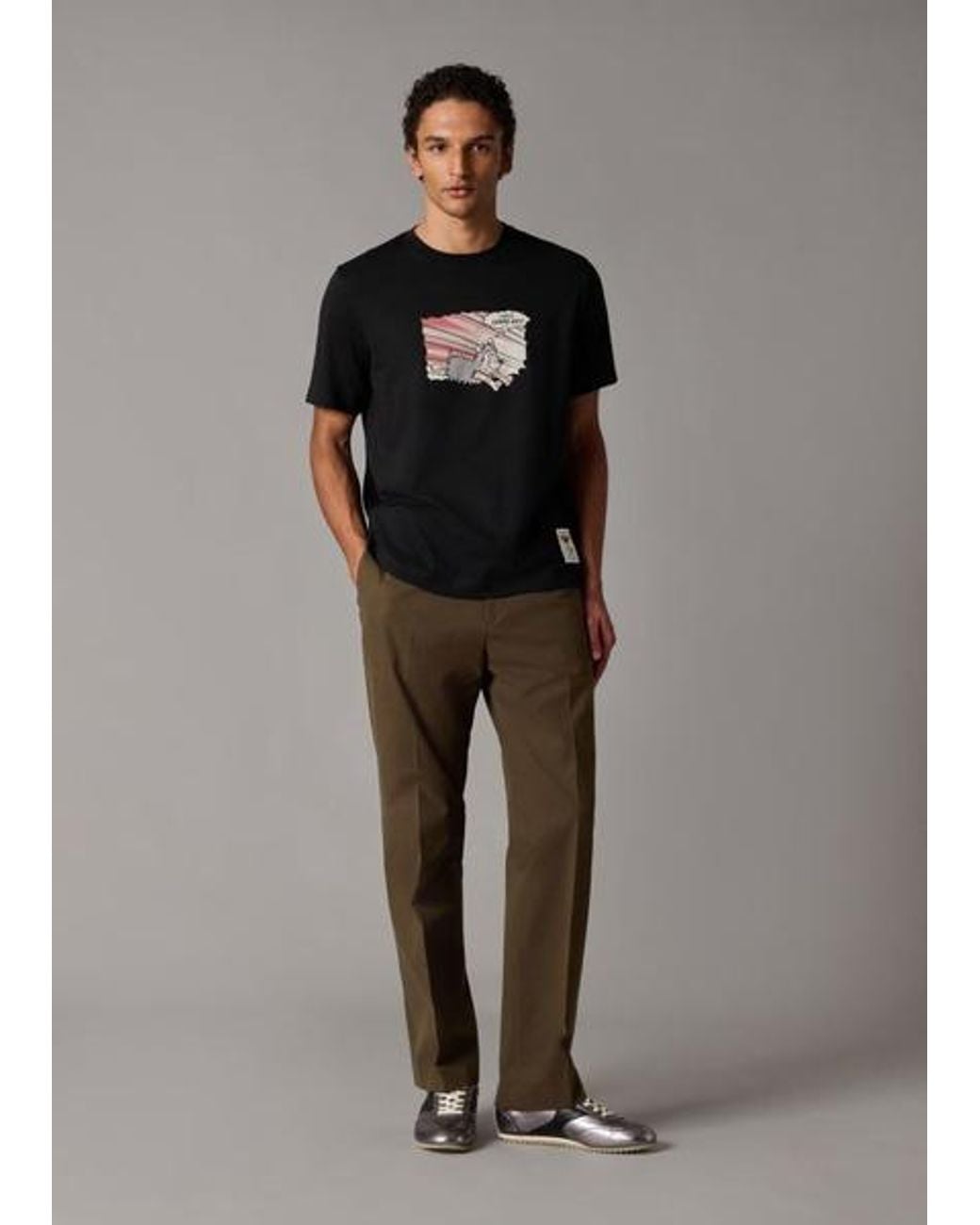 Paul Smith + Beano Gray 'I Hate' Print T-Shirt for men
