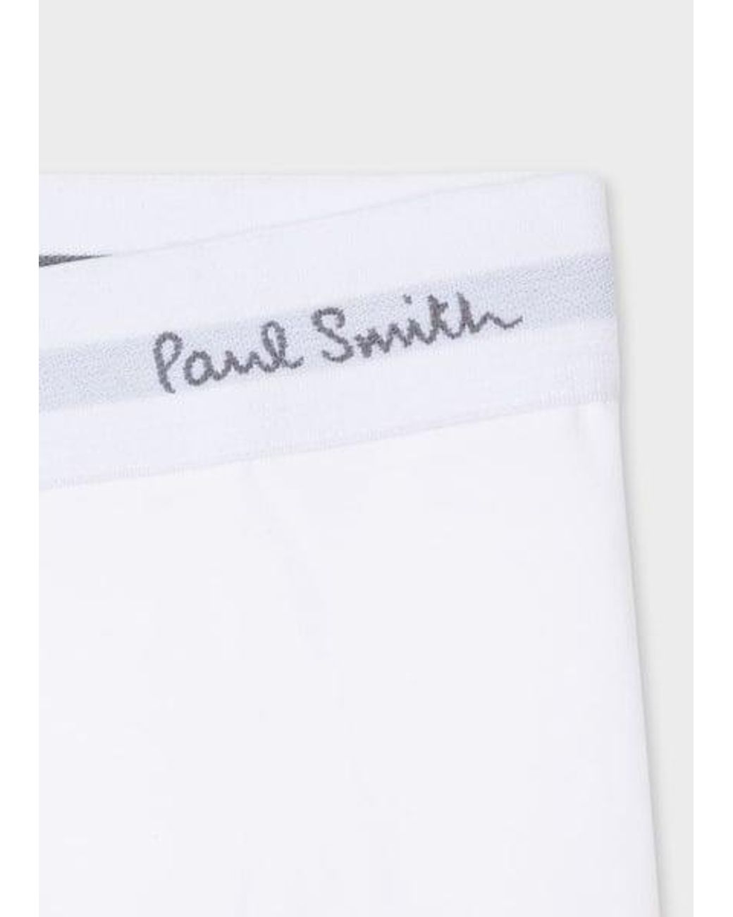 Paul Smith White 3 Pack Underwear Size: S, Col: S for men