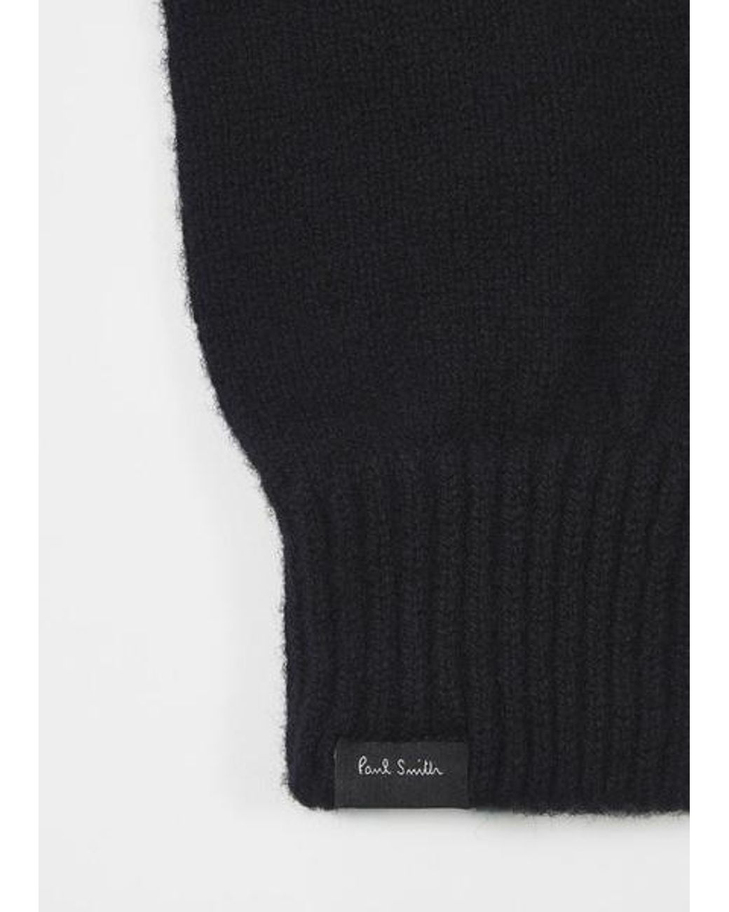 Paul Smith Black Cashmere-Blend Gloves for men
