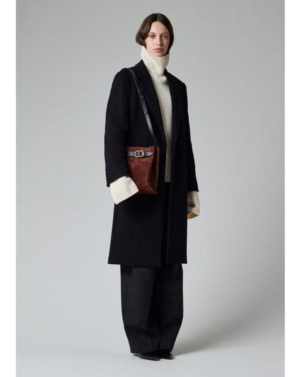Paul Smith Blue Wool-Cashmere Epsom Coat