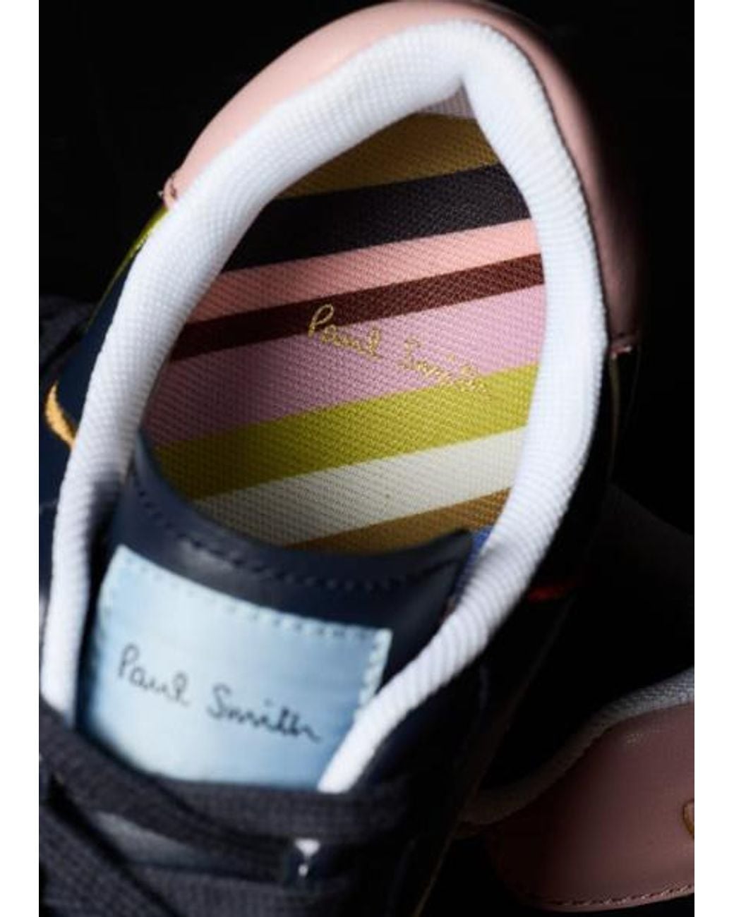 Paul Smith Blue 'Lapin' 'Embroidery Lines' Trainers