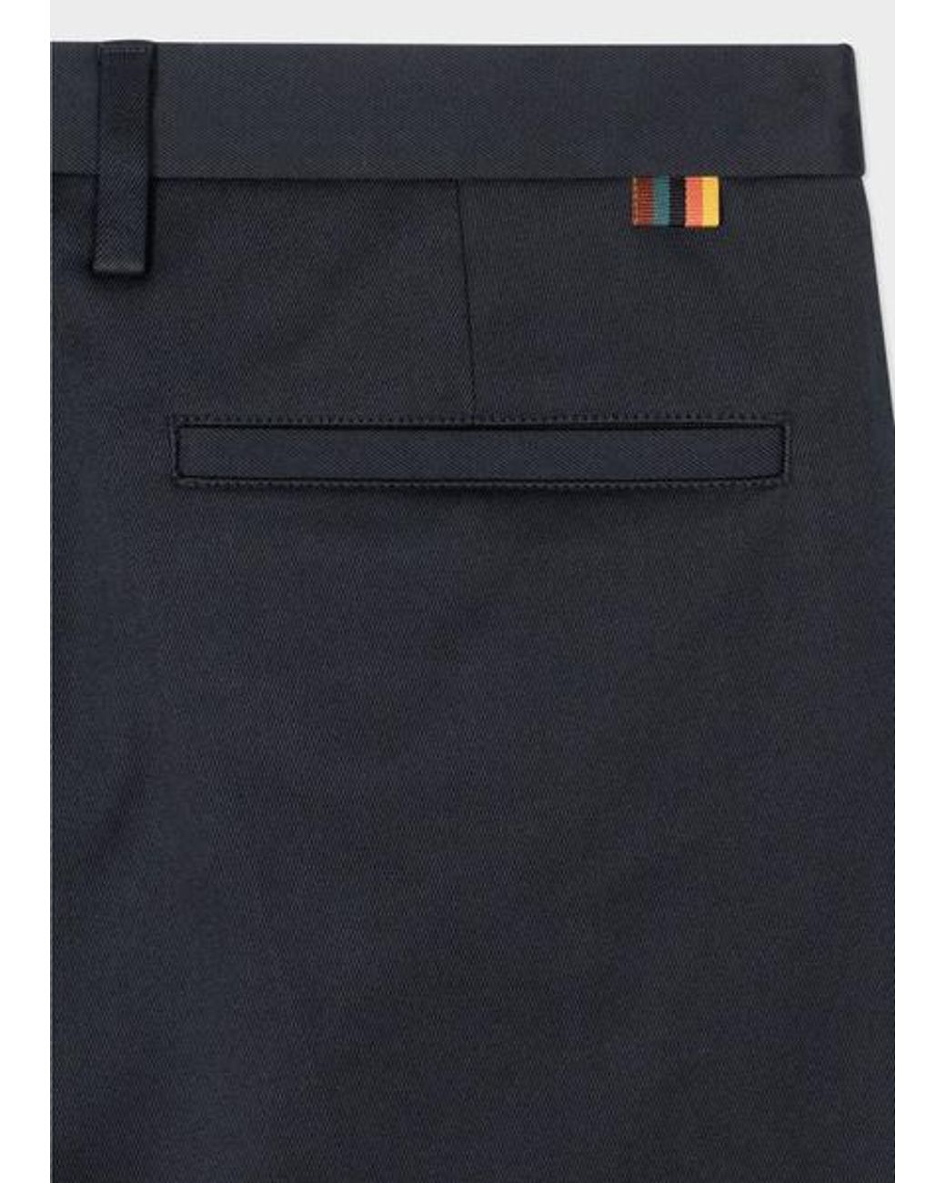 Paul Smith Blue Slim-Fit Dark Cotton-Stretch Chinos for men