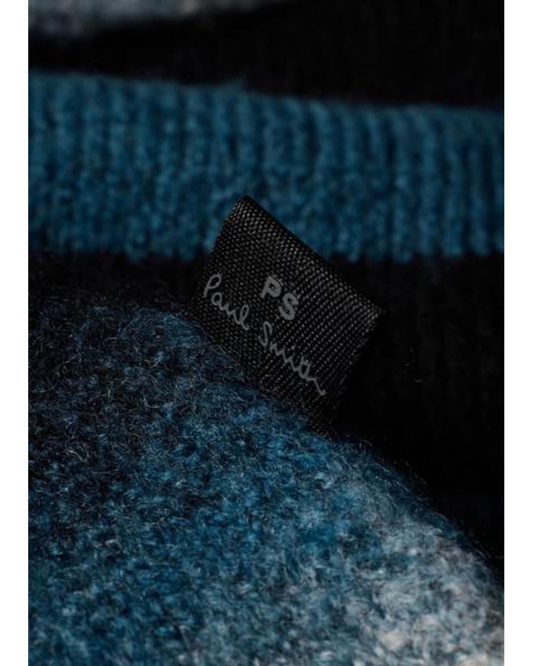 Paul Smith Blue And Space-Dye Intarsia Cardigan for men