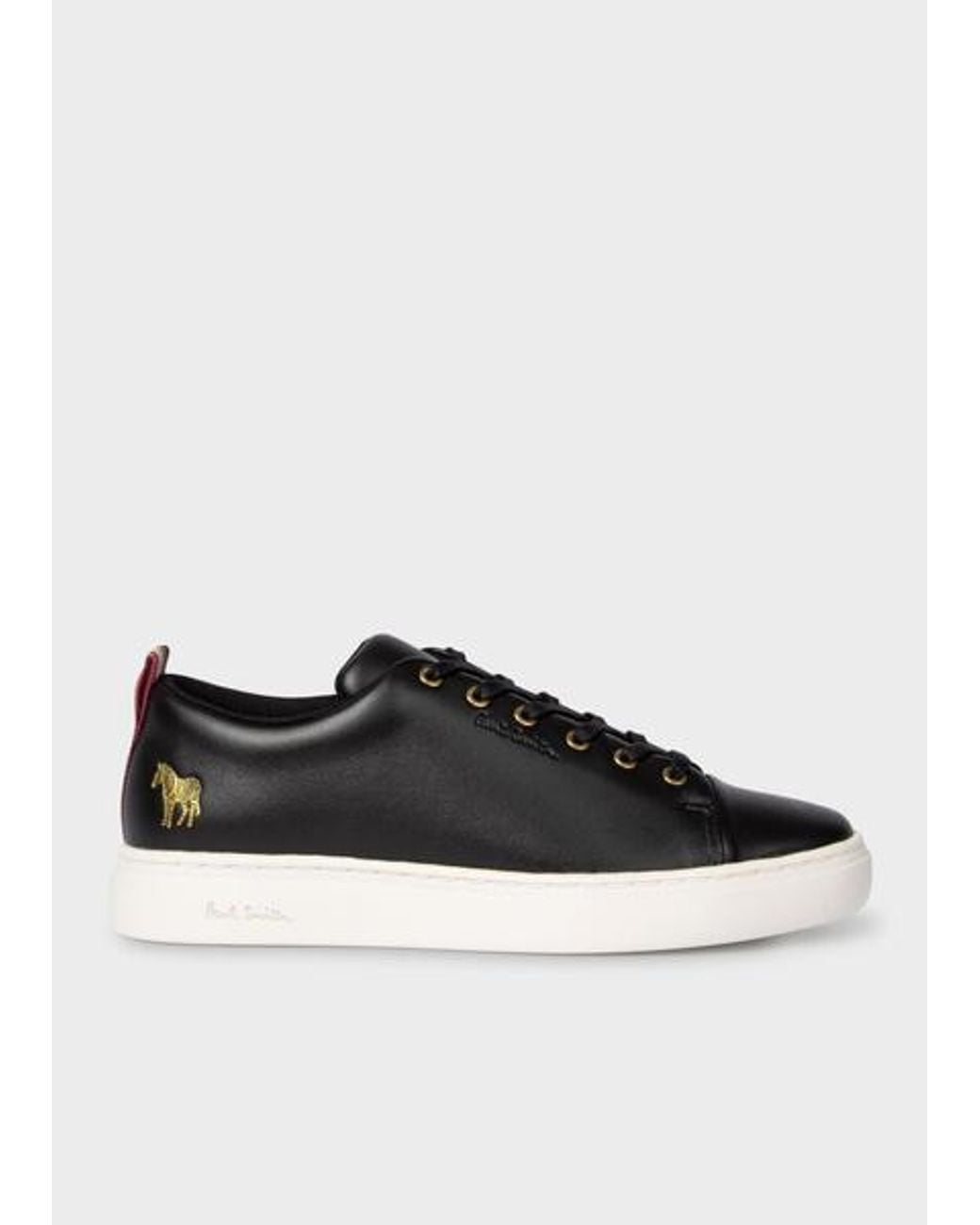 Paul Smith Black Lee Leather Trainers