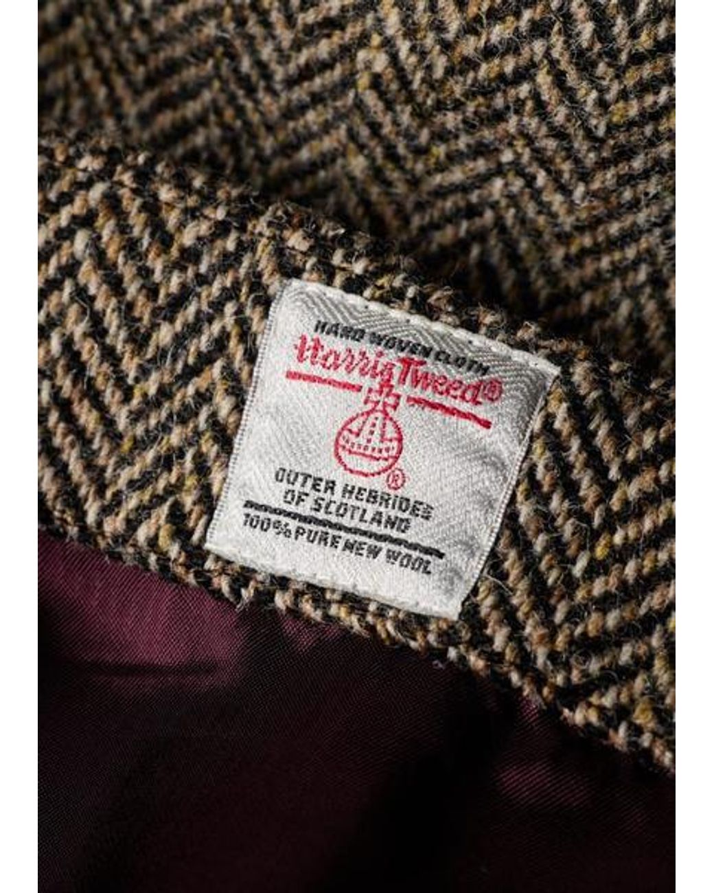 Paul Smith Natural Herringbone Mini Skirt