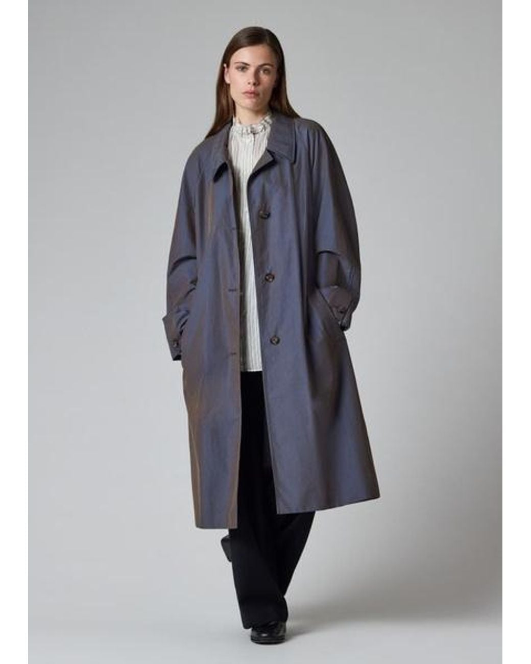 Paul Smith Blue Tonic Cotton Mac