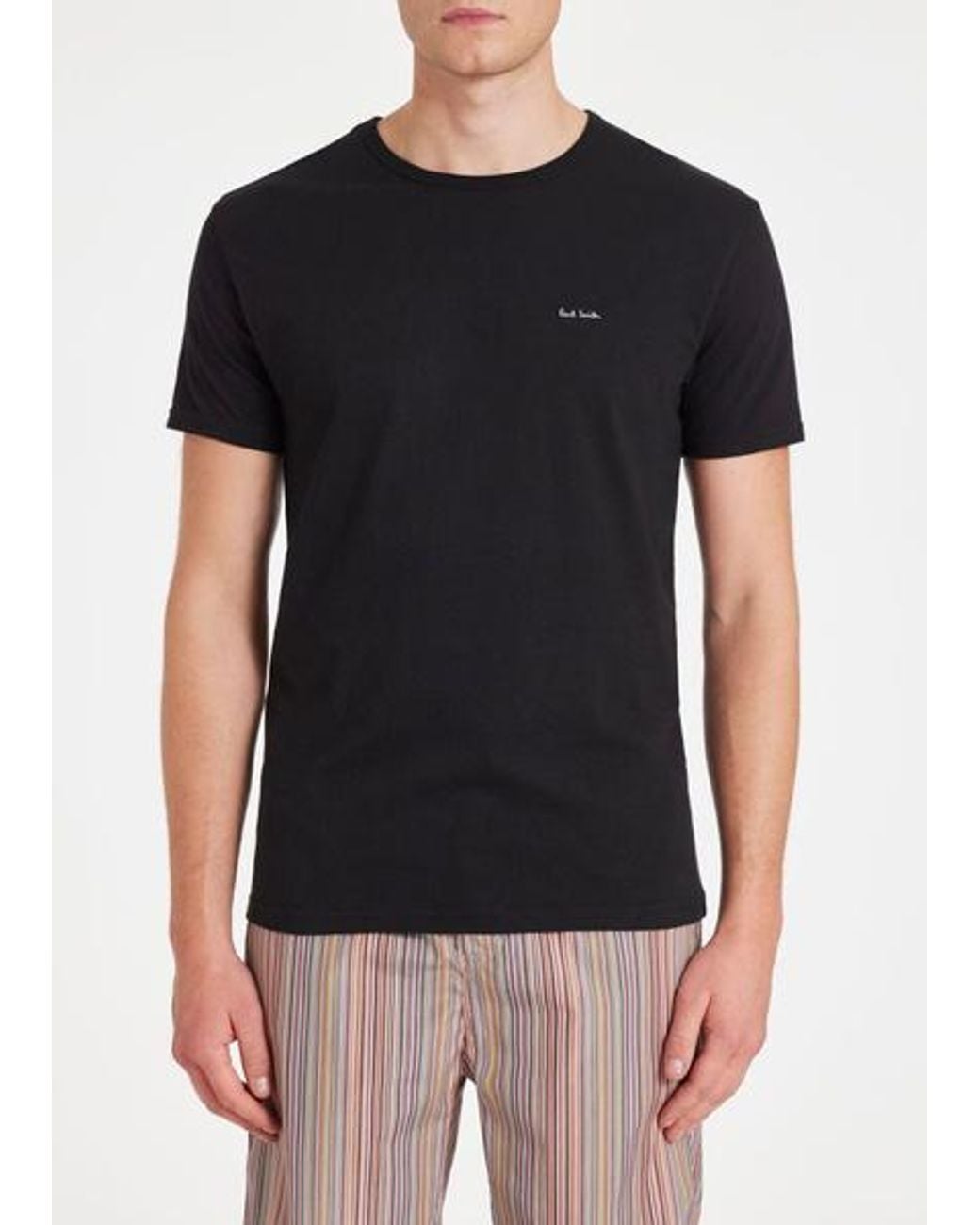 Paul Smith Blue Mixed Colour Organic Cotton Logo Lounge T-Shirts Three Pack for men