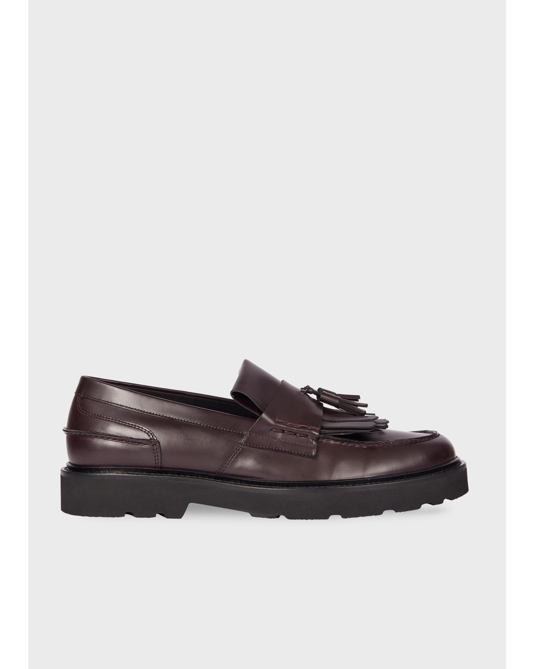 Paul Smith Brown 'Emory' Tassel Loafers for men