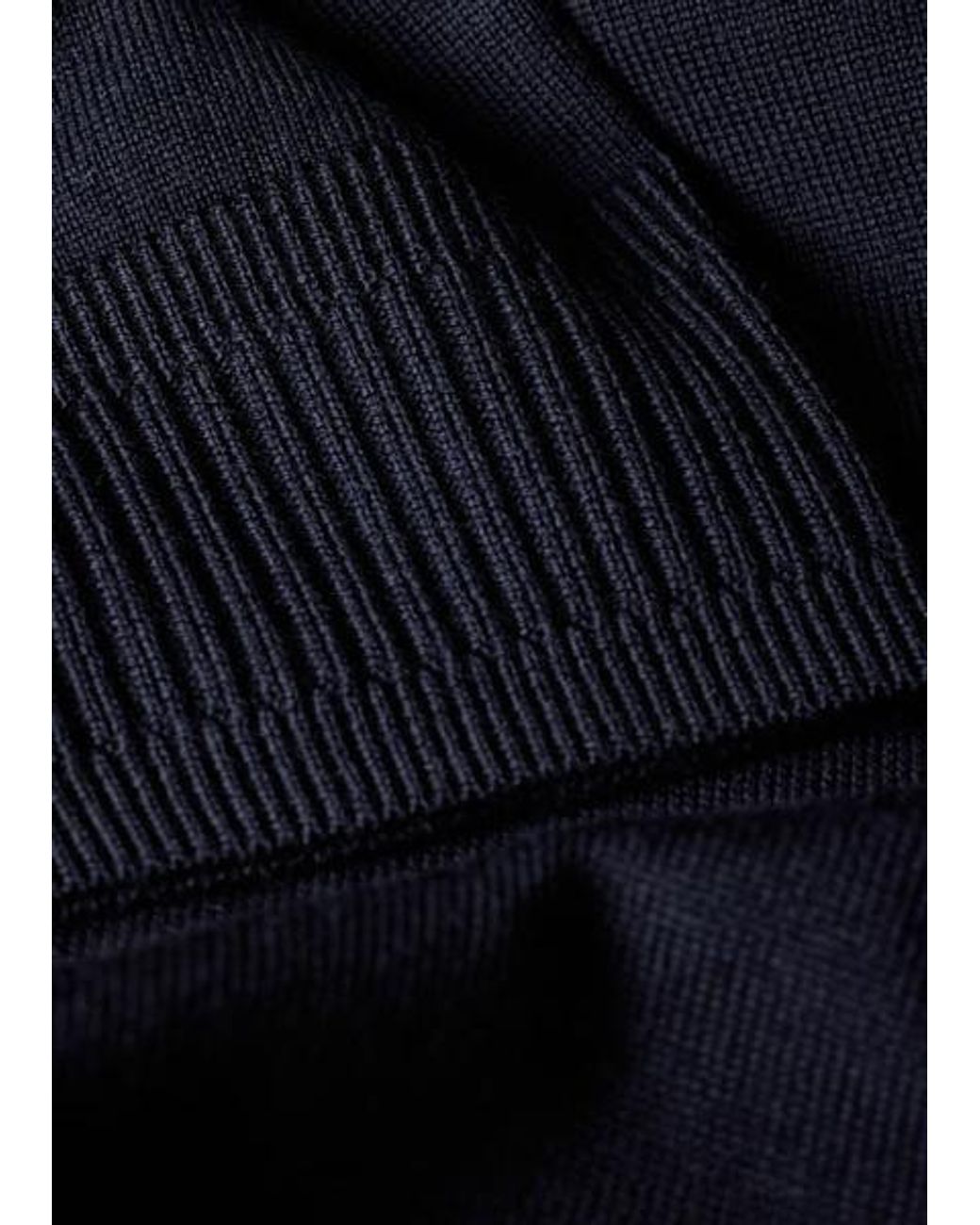 Paul Smith Blue Contrast-Collar Merino Wool Sweater for men