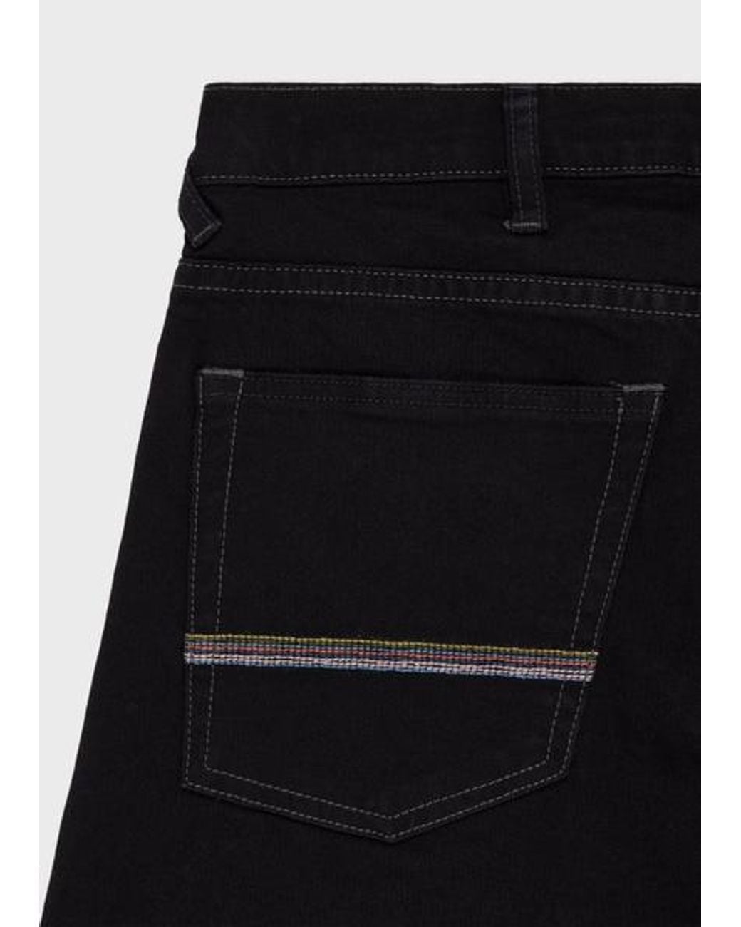 Paul Smith Black Tapered-Fit 'Organic Stretch' Jeans for men