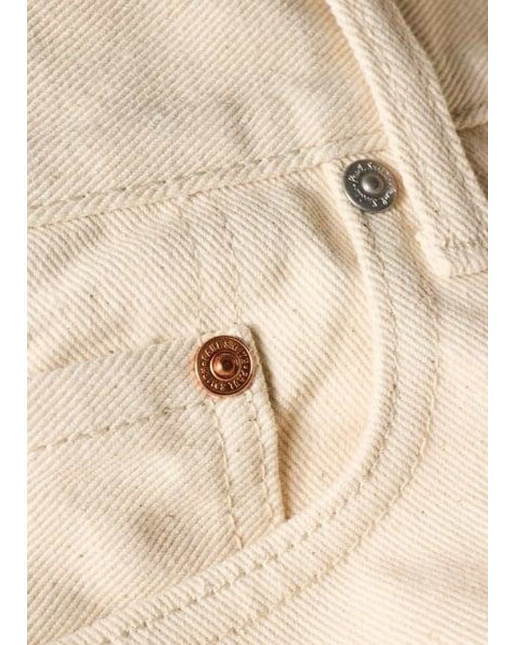 Paul Smith Blue Straight-Fit Ecru Cotton Jeans for men
