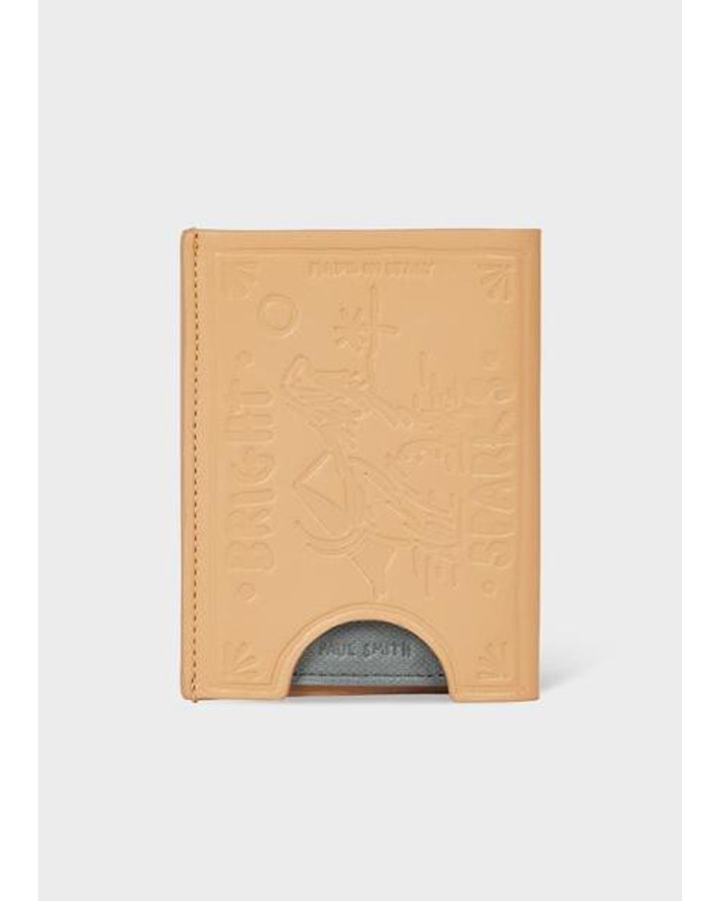 Paul Smith White Leather 'Match Box' Card Holder