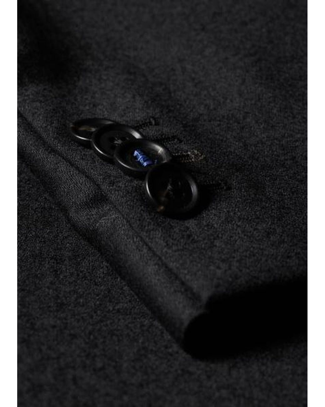 Paul Smith Black Wool-Blend Double-Breasted Jacket