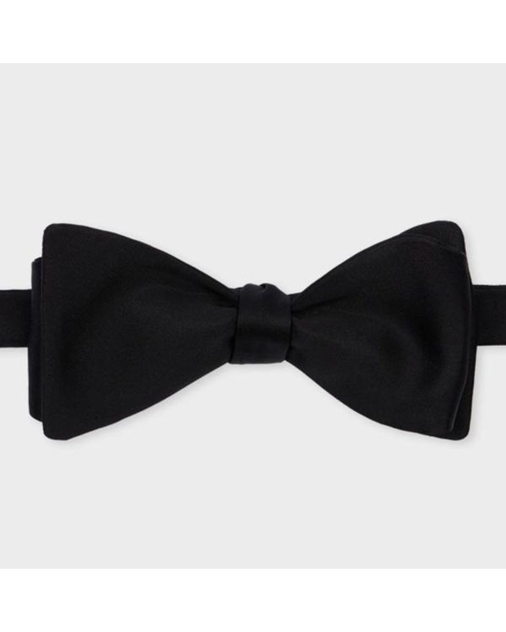 Paul Smith Black Plain Satin Bow Tie for men