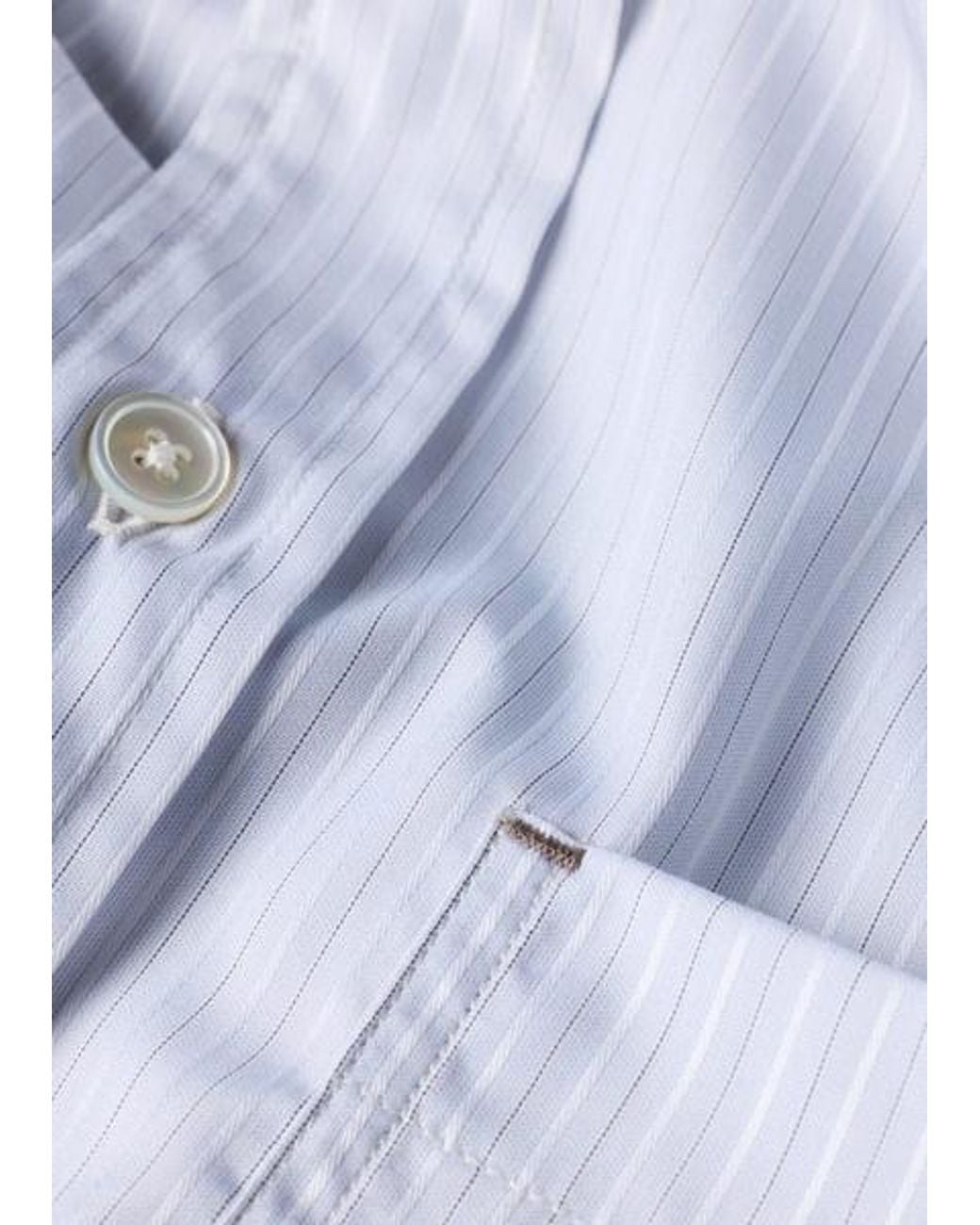 Paul Smith White Regular-Fit Stripe Button-Down Shirt for men