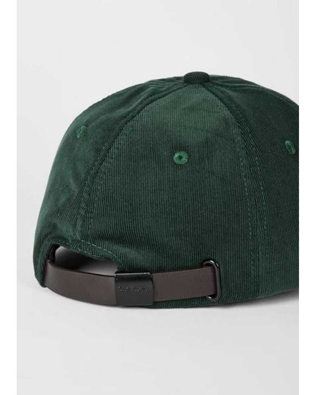 Paul Smith Green 'Book Club' Corduroy Cap for men