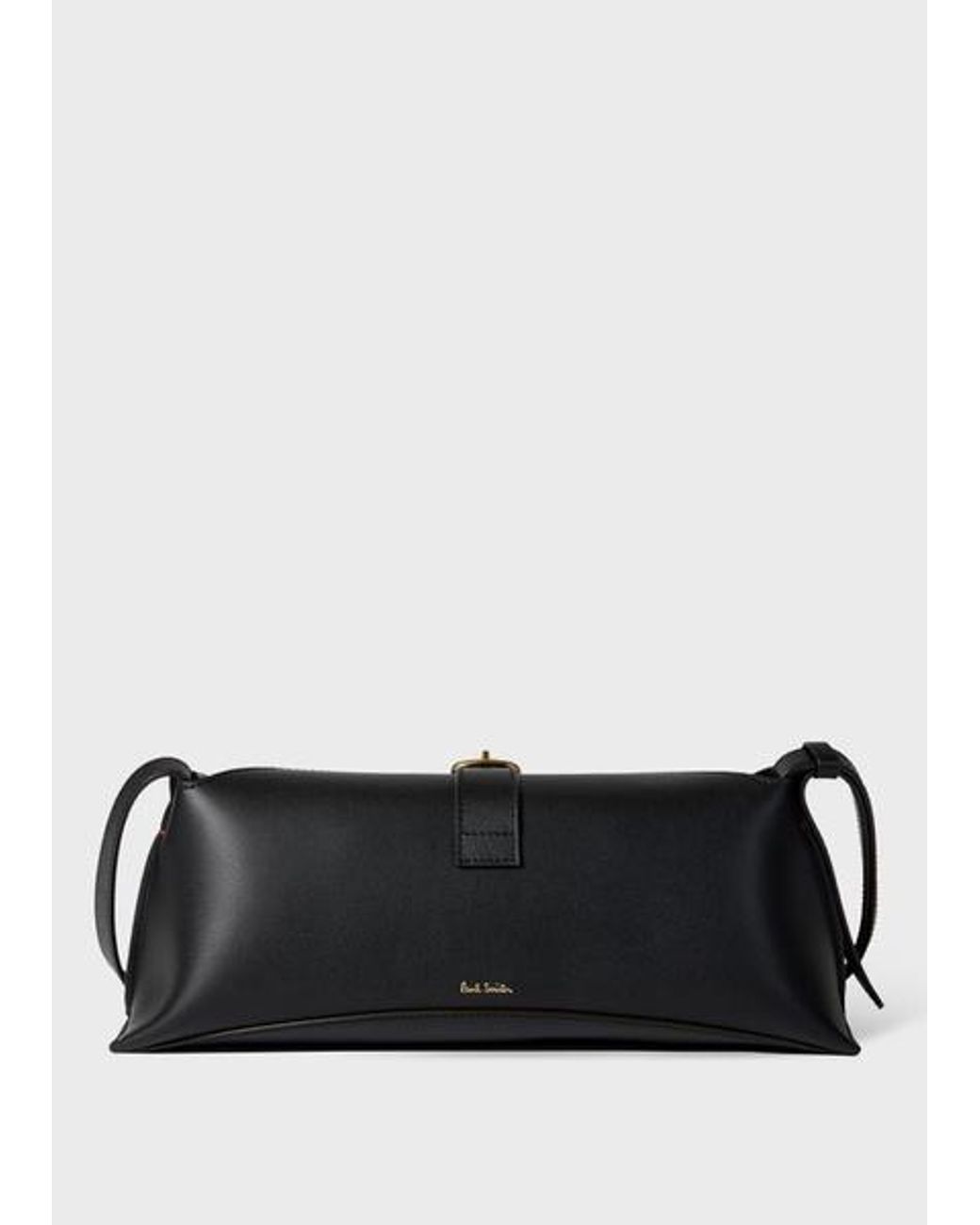Paul Smith Black Leather Buckle Shoulder Bag