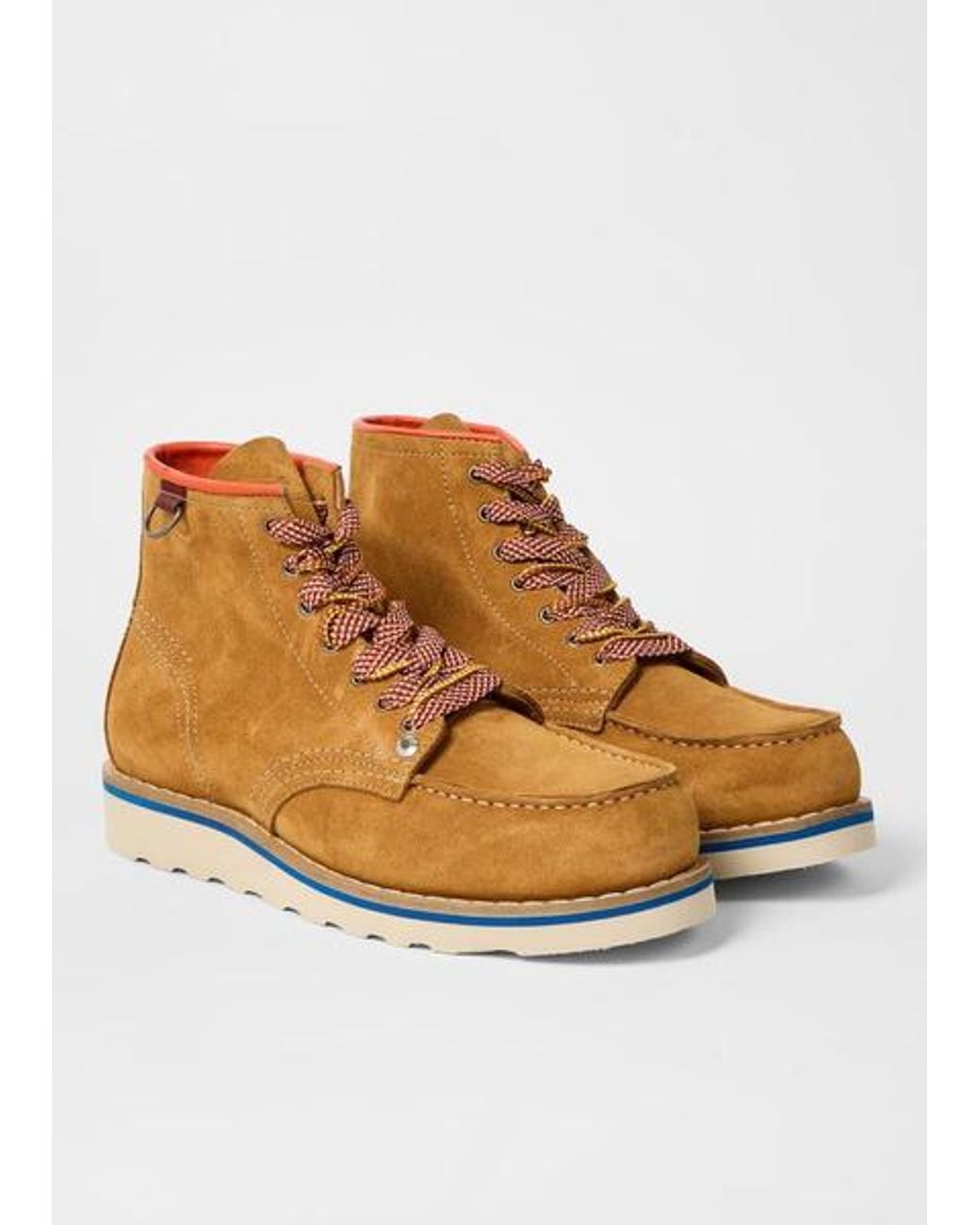 Paul Smith Brown Suede 'Rook' Boots for men