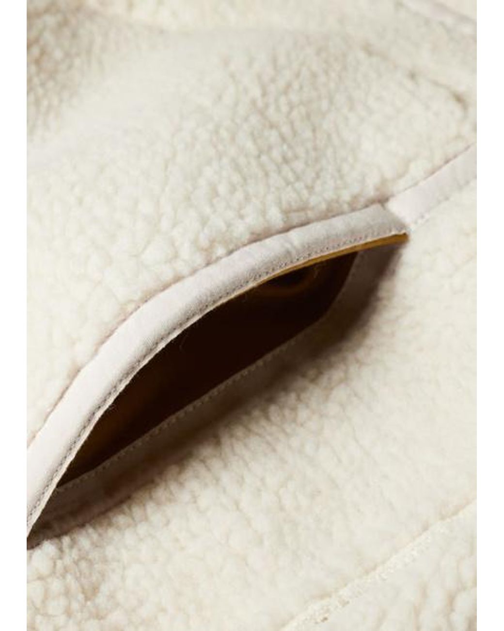 Paul Smith Natural Zip Sherpa Fleece Jacket for men