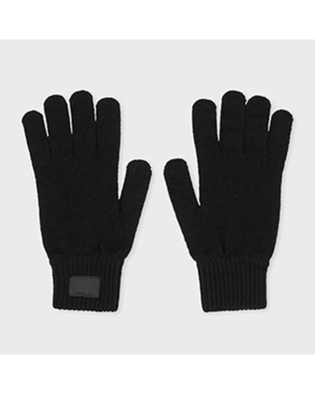 Paul Smith Black Cashmere-Blend Gloves for men