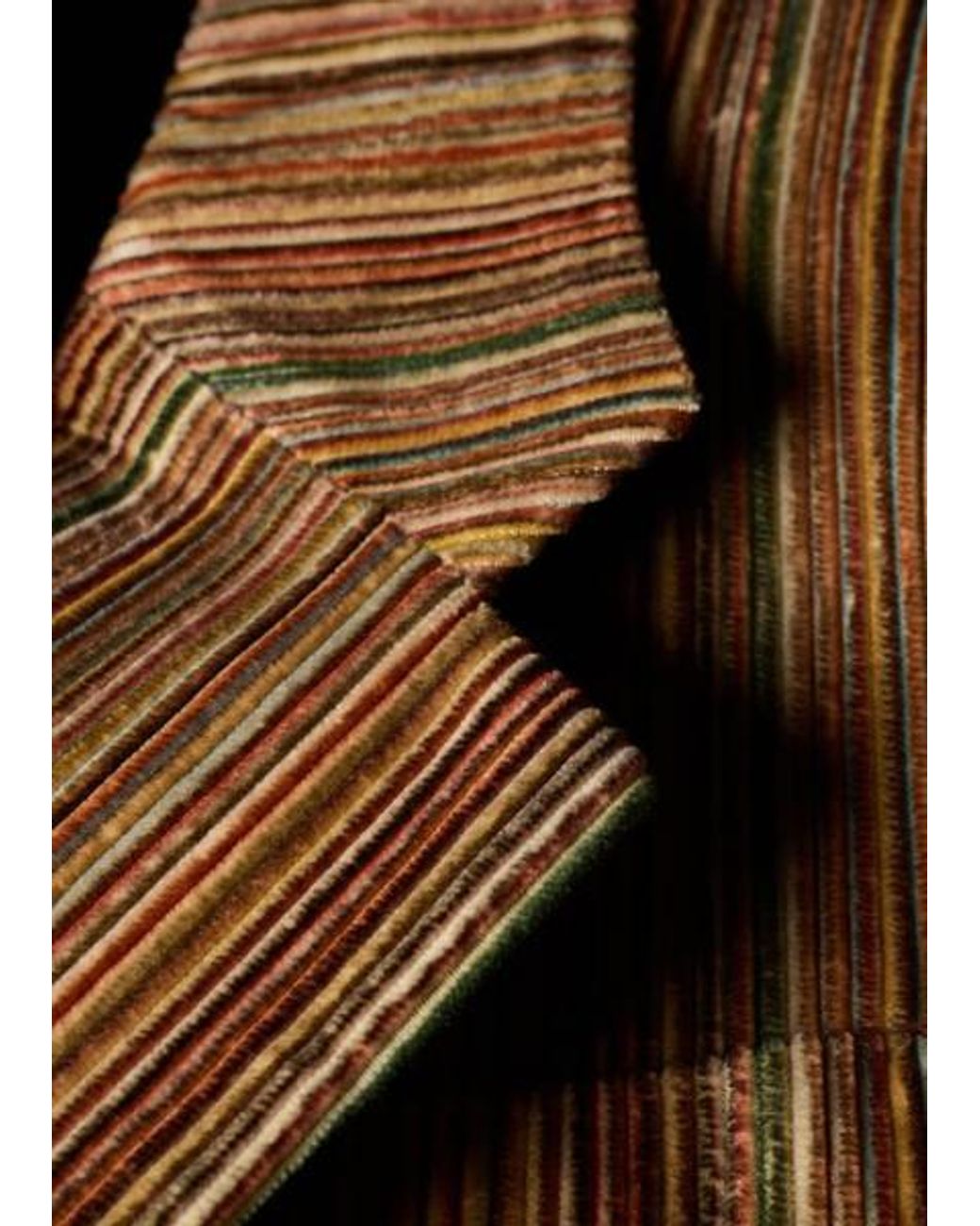 Paul Smith Brown 'Signature Stripe' Cord Double-Breasted Blazer