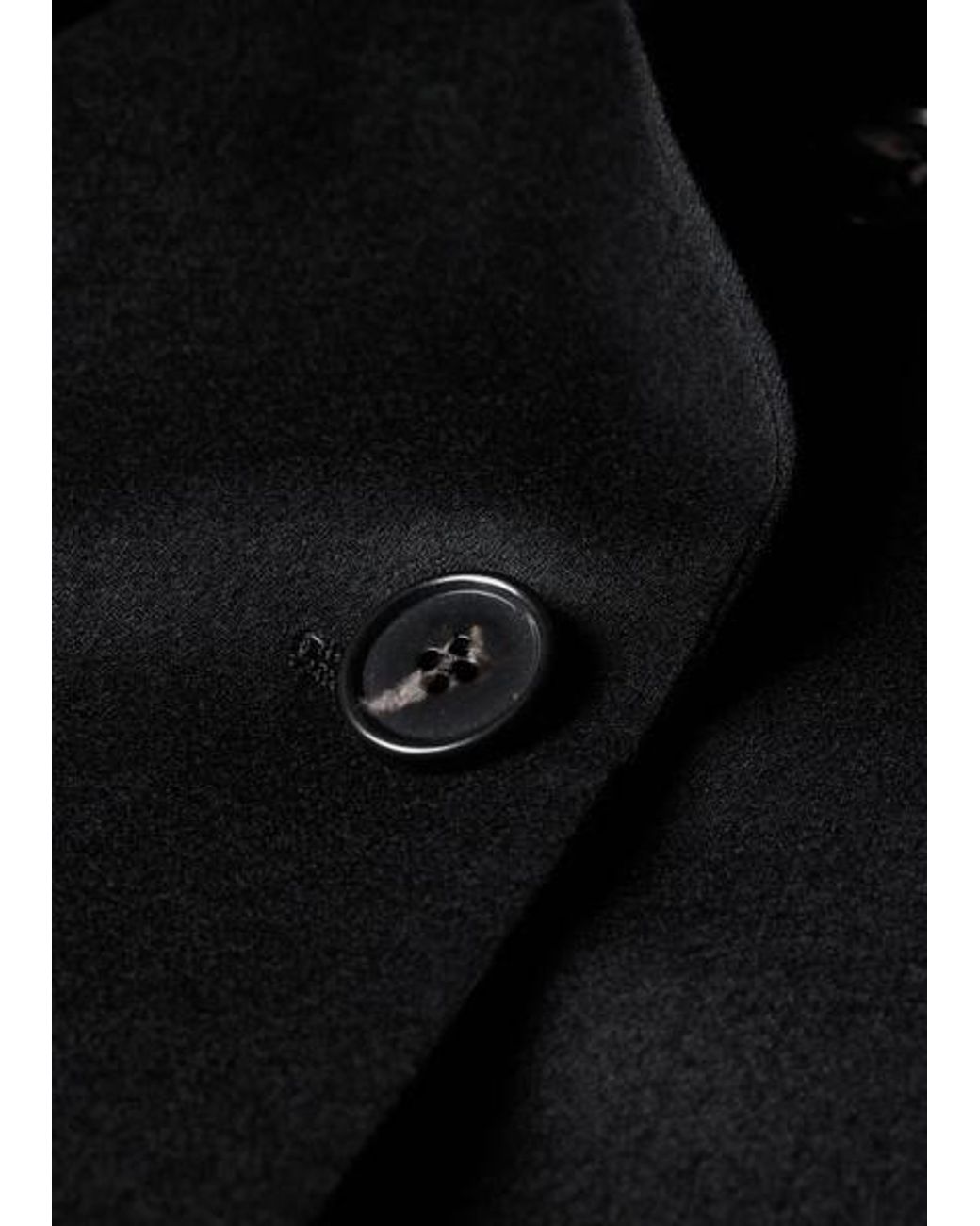 Paul Smith Black Wool-Blend Double-Breasted Jacket