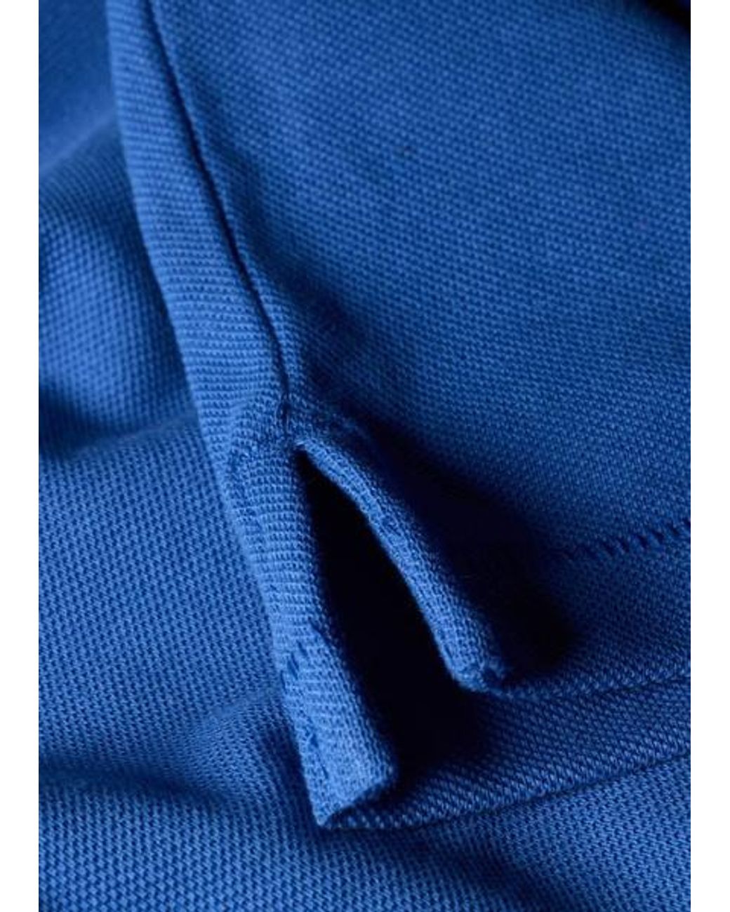 Paul Smith Blue Mid Organic Cotton Zebra Polo Shirt for men
