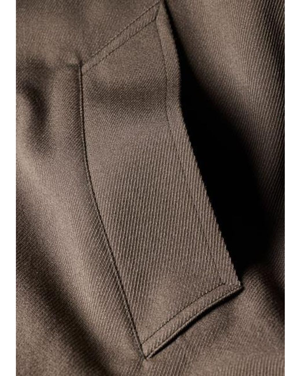Paul Smith Brown Oversized Wool-Twill Double-Breasted Coat for men