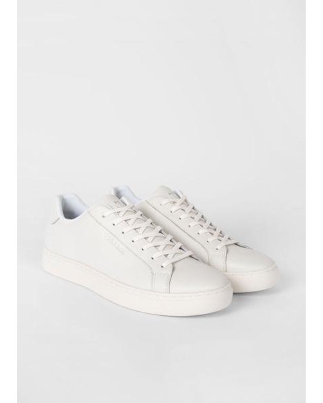 Paul Smith Natural Mens Shoe Rex White Tape for men