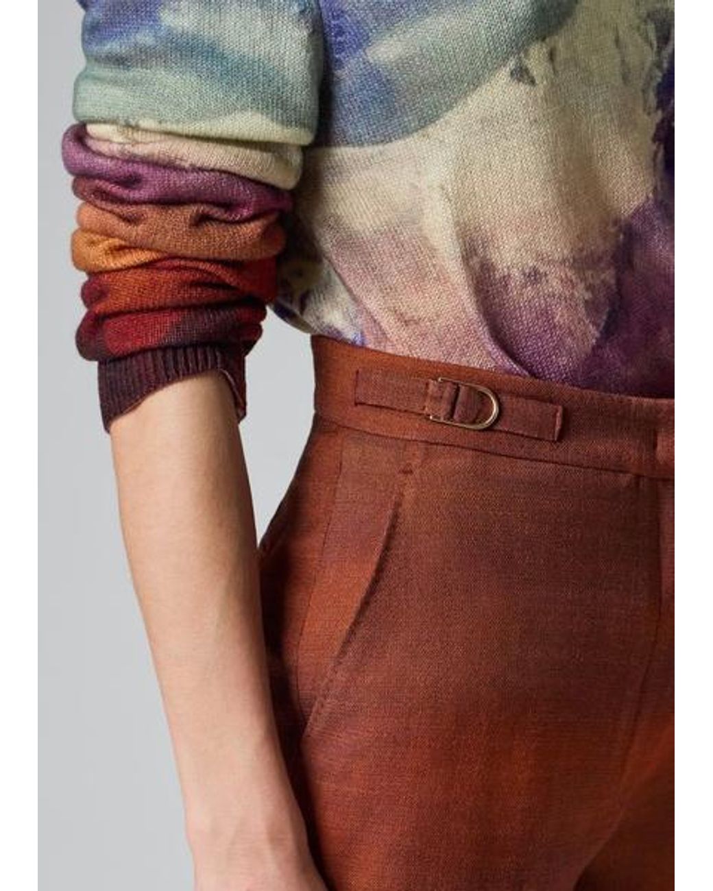 Paul Smith + Gabriela Hearst Red Vesta Mountain Print Bootcut Trousers