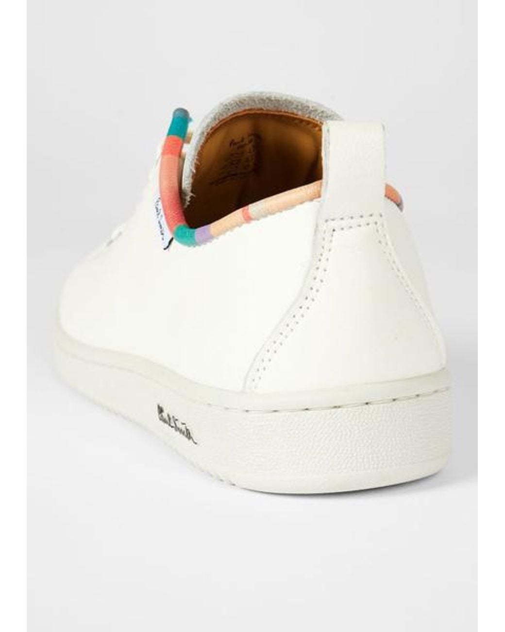 Paul Smith White 'Dusky Swirl' Trim 'Miyata' Trainers