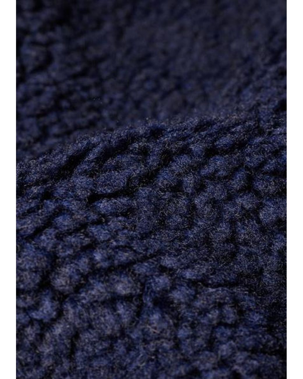 Paul Smith Blue Zip Sherpa Fleece Jacket for men
