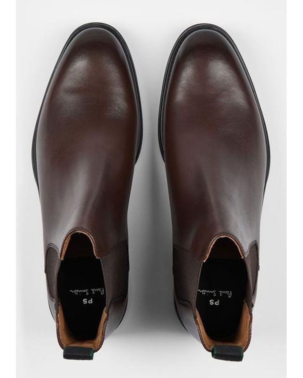 Paul Smith Brown Leather 'Augustus' Boots for men