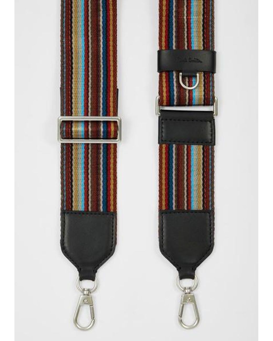 Paul Smith White 'Signature Stripe' Bag Strap